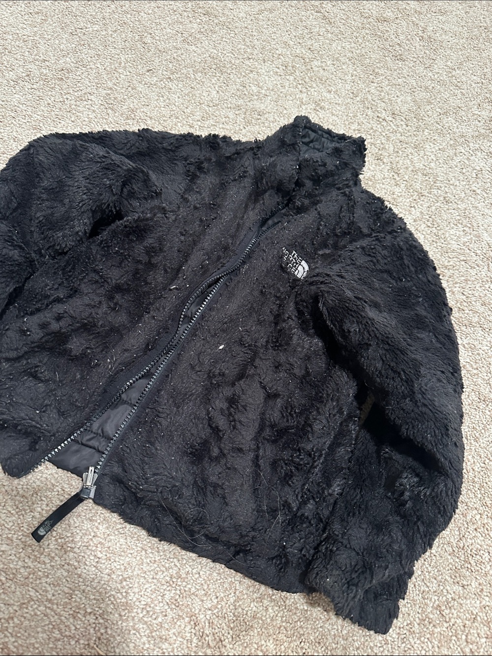 The North Face Kids Black Puffer Jacket reversible!! - Picture 8 of 10